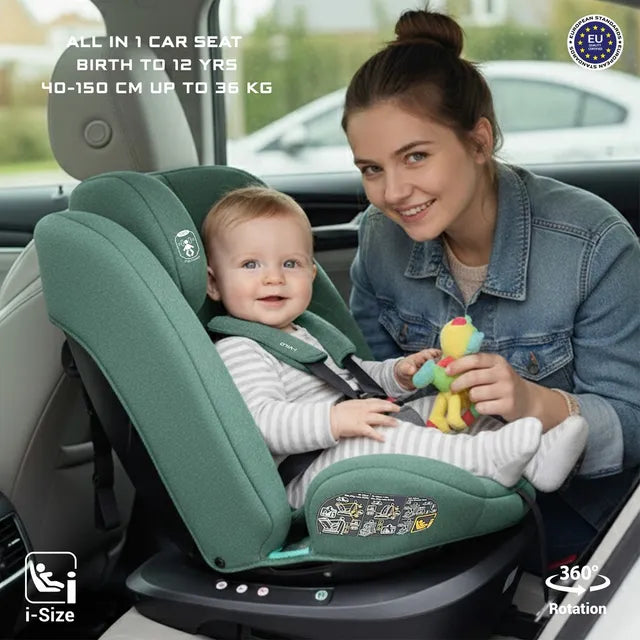 Neobreez - i-Vilo 360-Degree Isofix i-Size Car Seat Green