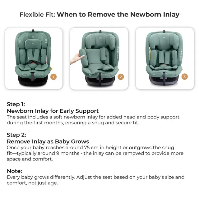 Neobreez - i-Vilo 360-Degree Isofix i-Size Car Seat Green