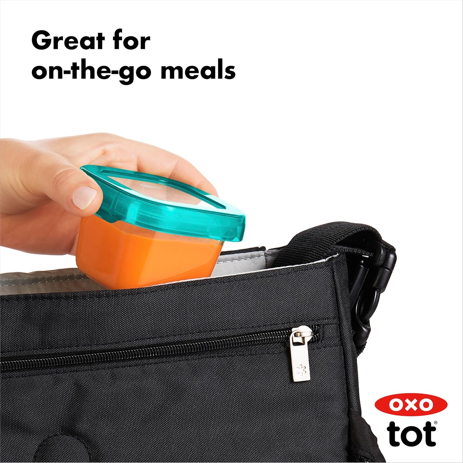 Oxo Tot Baby Blocks Food Storage Containers (2 oz) Teal
