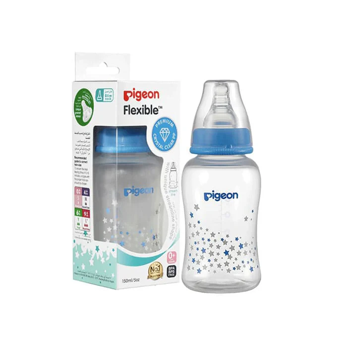 Pigeon Streamline Bottle 150 Ml Assorted Blue or Pink Star