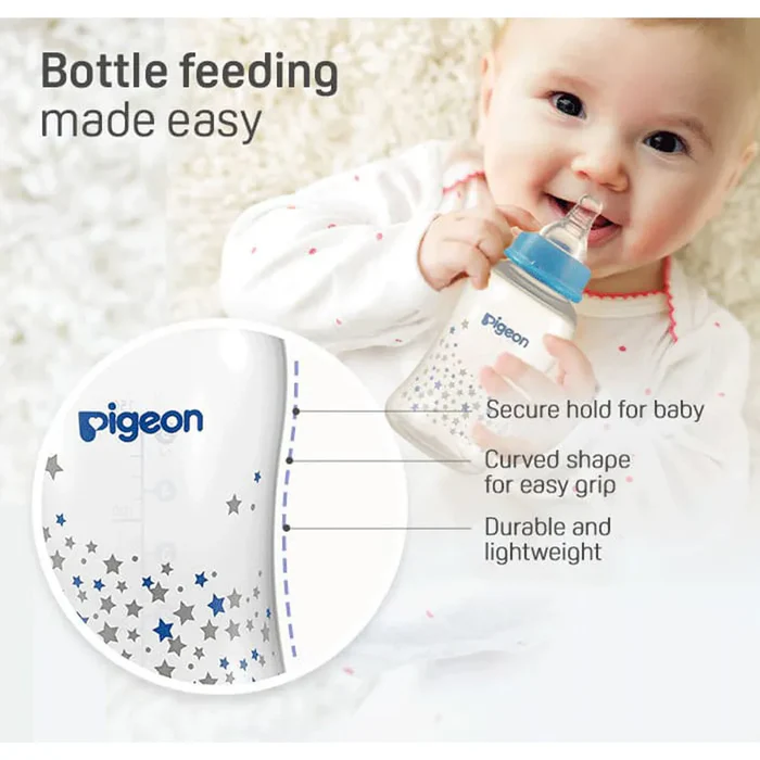 Pigeon Streamline Bottle 150 Ml Assorted Blue or Pink Star