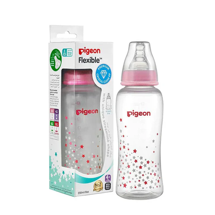 Pigeon Streamline Bottle 250 Ml Assorted Blue or Pink Star