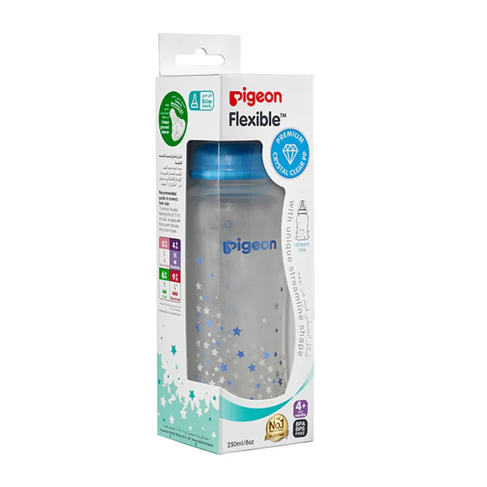Pigeon Streamline Bottle 250 Ml Assorted Blue or Pink Star