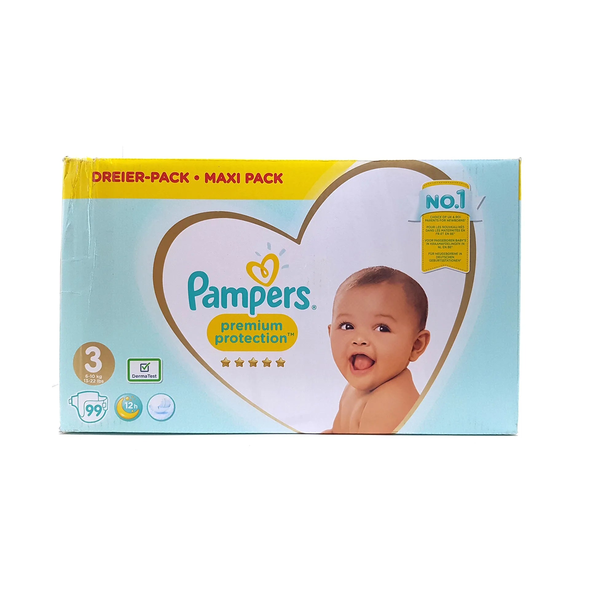 Pampers Premium Protection Diapers Size 3-99  (Mega Box)