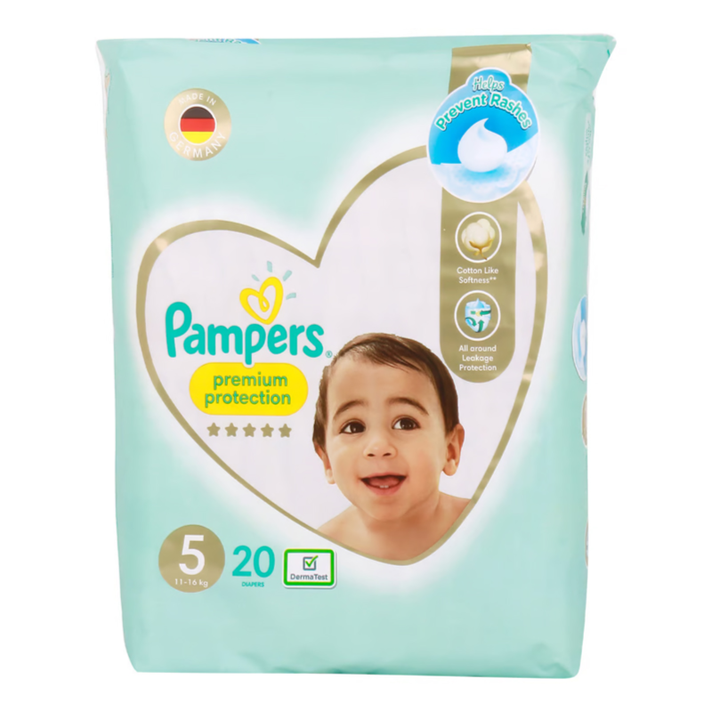 Pampers Premium Protection Diapers Size 5-20