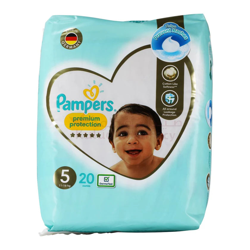 Pampers Premium Protection Diapers Size 5-20