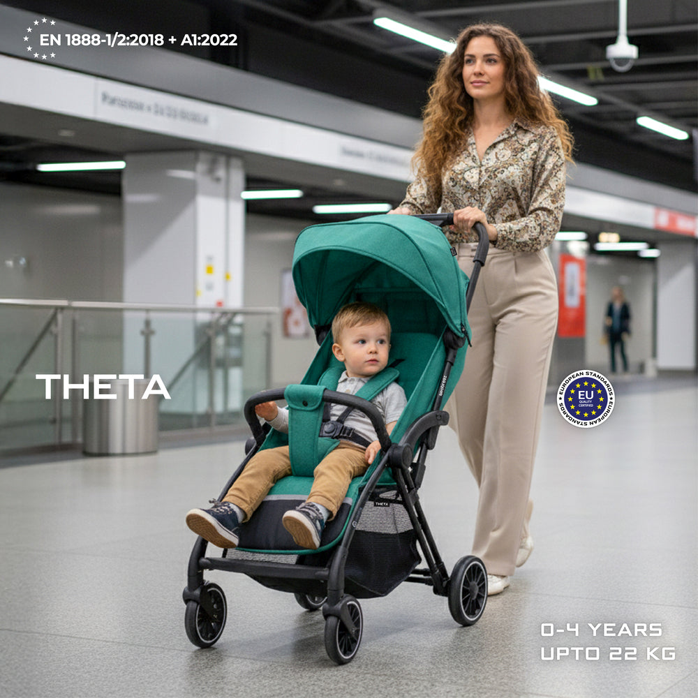 Neobreez Theta Auto Fold Compact Lightweight Travel Stroller Olive Green