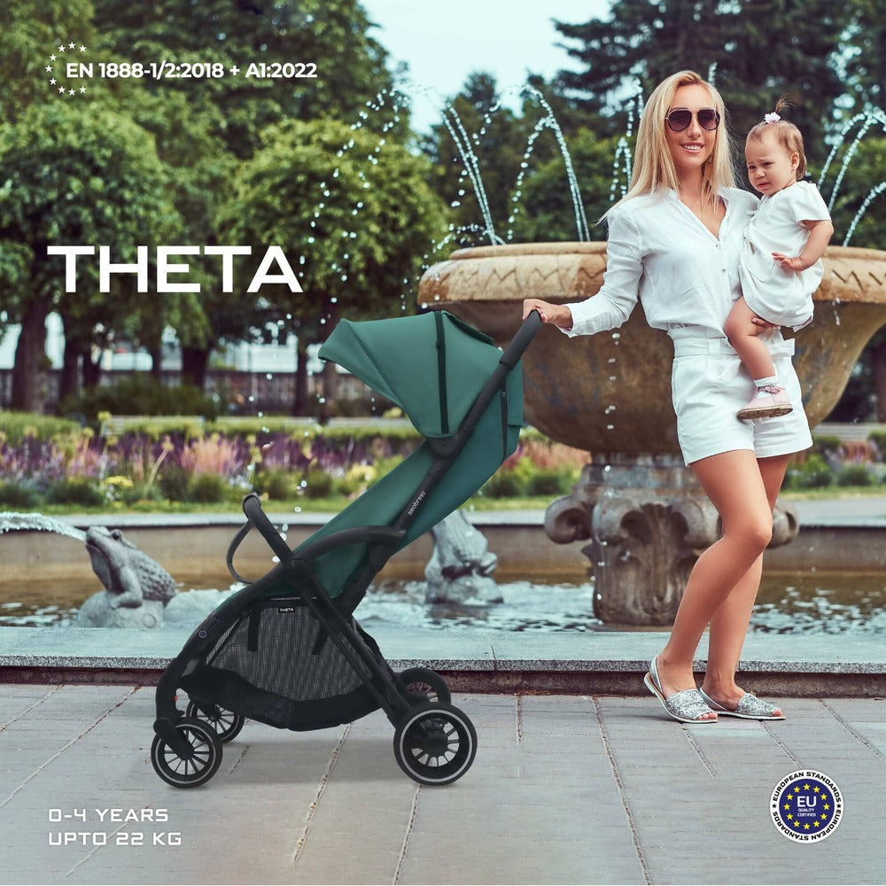 Neobreez Theta Auto Fold Compact Lightweight Travel Stroller Olive Green