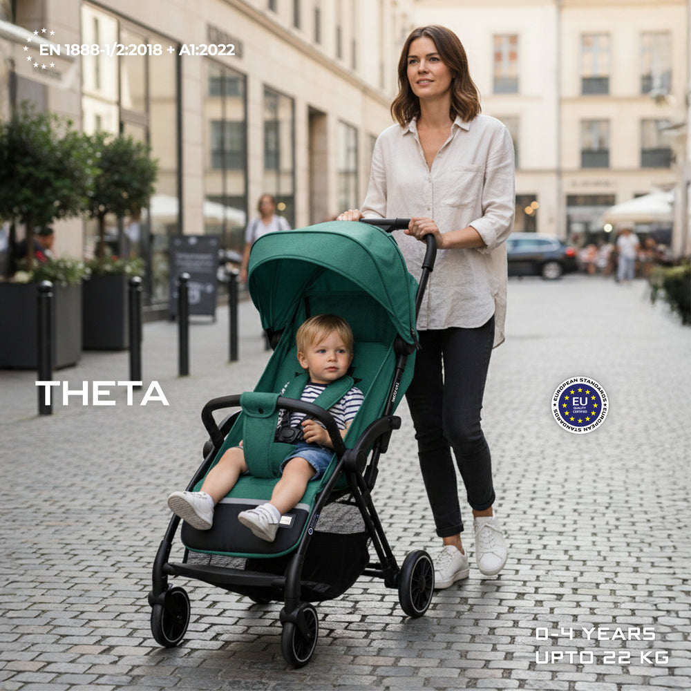Neobreez Theta Auto Fold Compact Lightweight Travel Stroller Olive Green