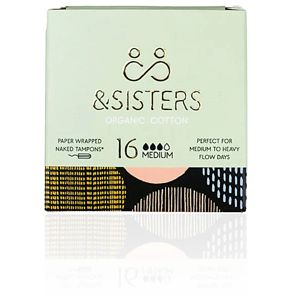 &Sisters Organic Naked Tampons Light & Medium 16pcs