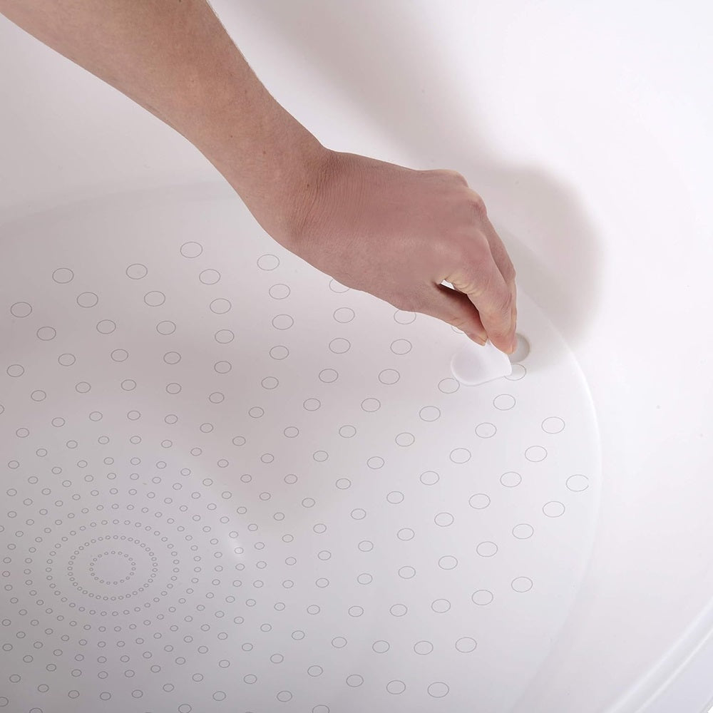 Shnuggle Toddler Bath Tub with Plug and Seat Support White