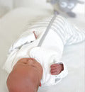 Sweet Dreamers Sleep Swaddle Bag Grey Stripe 2.5 Tog 3 to 12months