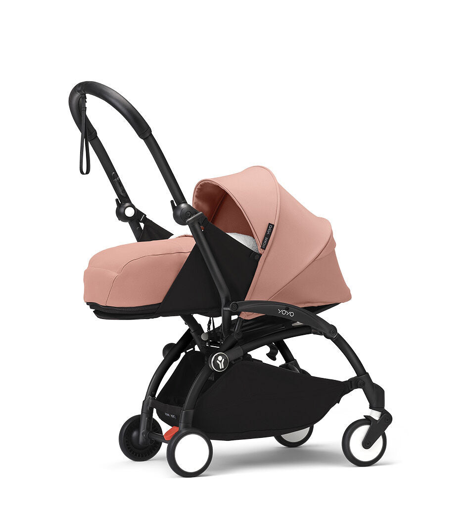 Stokke YOYO³ Frame Black With Newborn Pack Ginger
