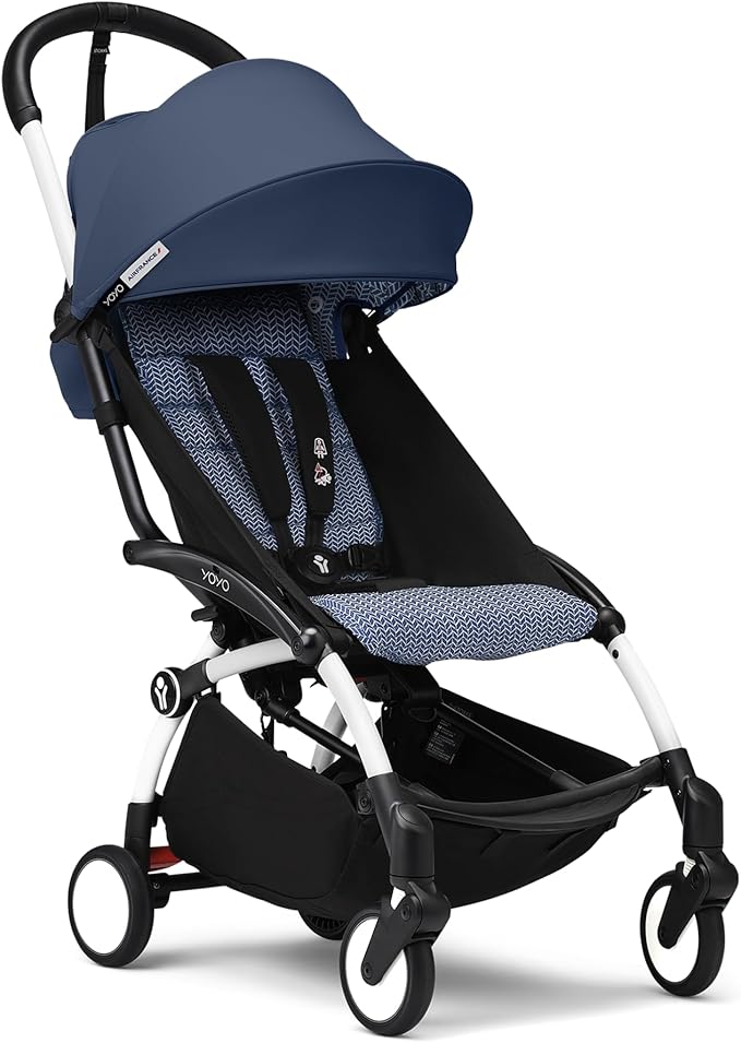 Stokke YOYO³ Frame White With 6M+ color pack Air France Blue
