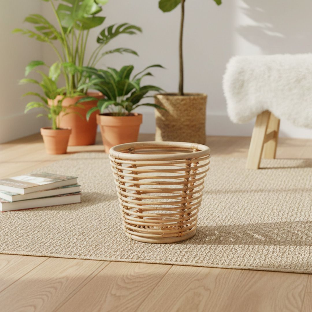 Cuddle Harper Rattan Planter