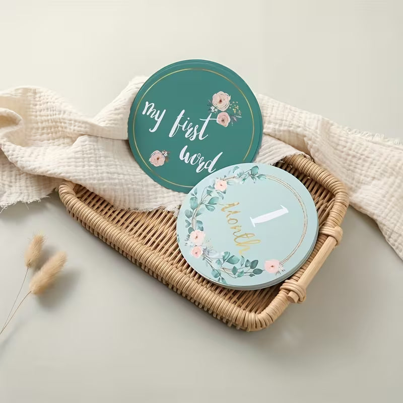 Turquoise Milestone Cards 17Pcs