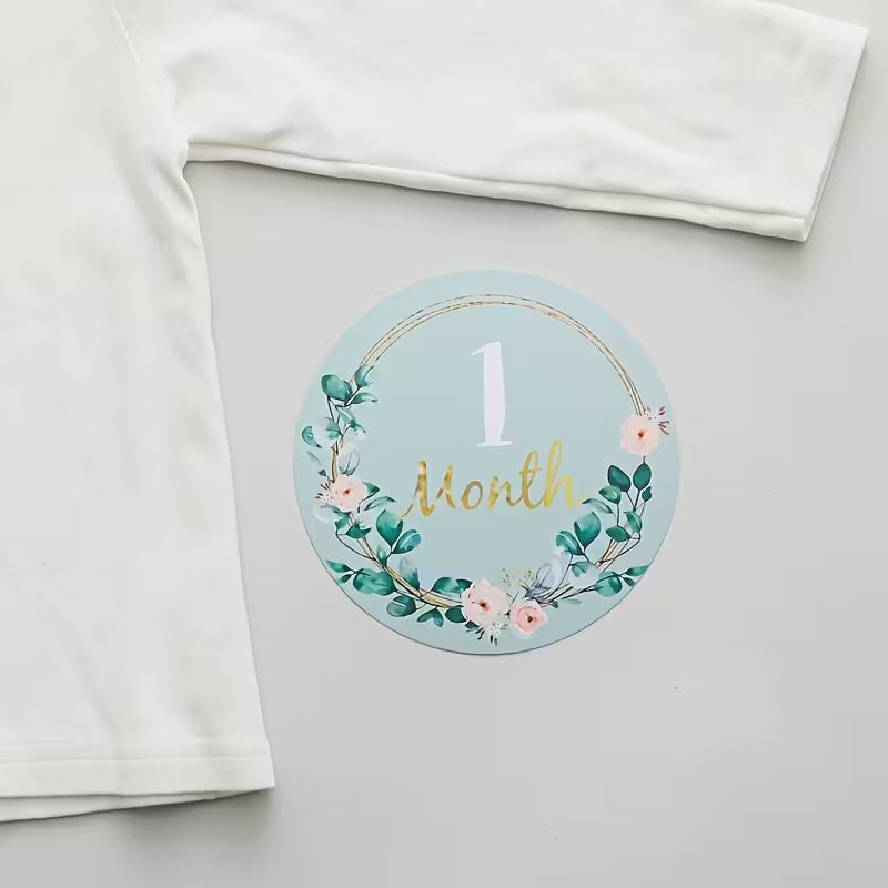 Turquoise Milestone Cards 17Pcs