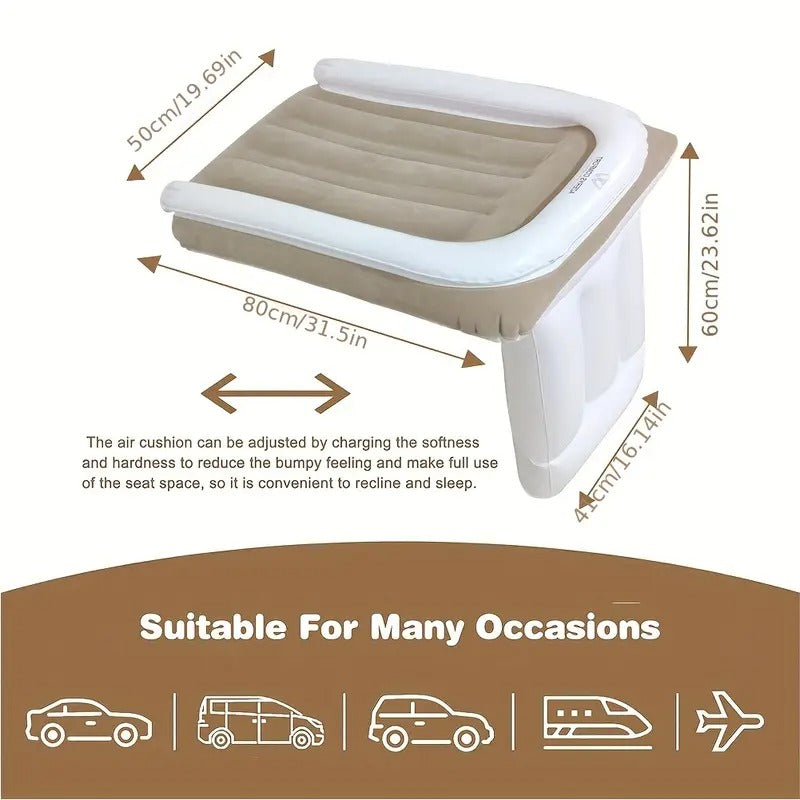 Inflatable Flight or Car Travel Mattress For Kids