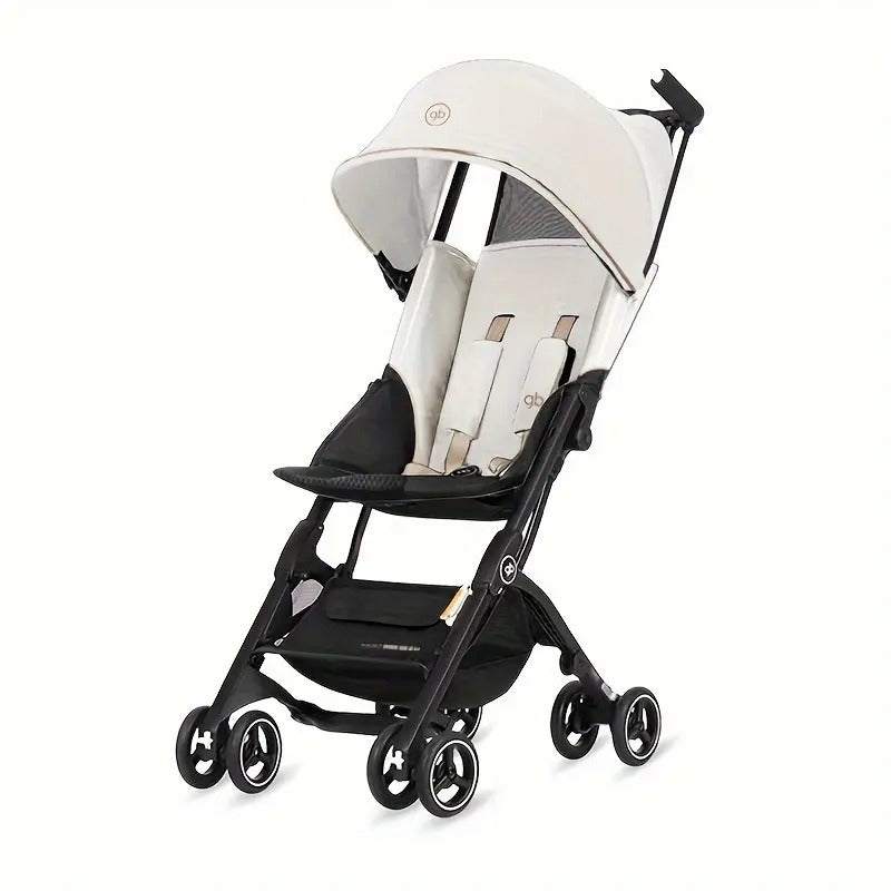 Gb Pockit 3H All Terrain Ultra Compact Lightweight Travel Stroller Flight Luggage Compliant White
