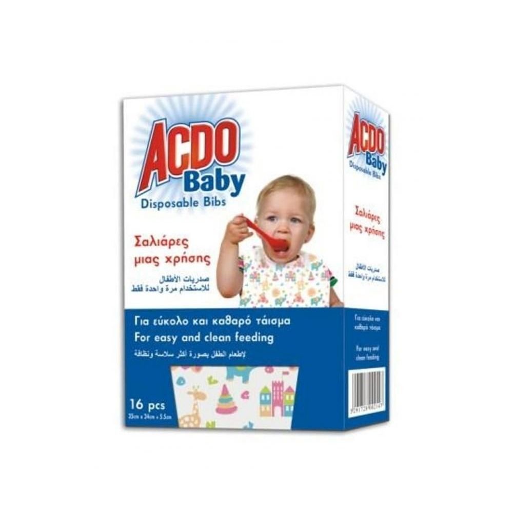 Acdo Baby Disposible Bibs 16pcs