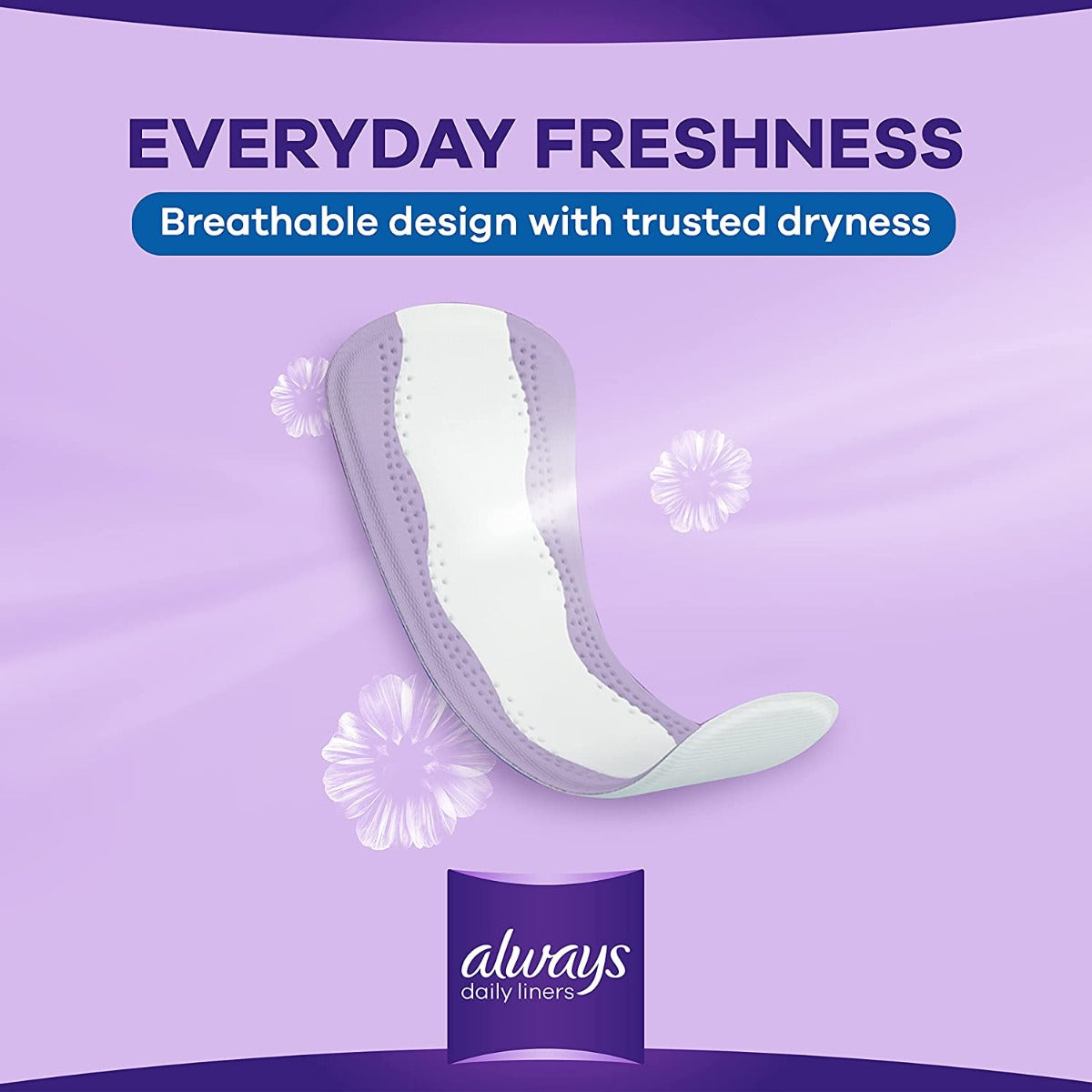 Always DreamZzz Daily Liners Extra Protect Pantyliners Large 48+20 Count