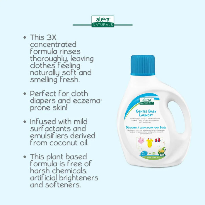 Aleva Naturals Gentle Baby Laundry Travel Size 100ml