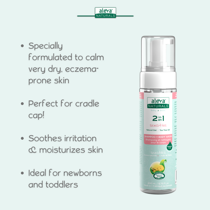 Aleva Naturals 2 in 1 Hair & Body Wash 200 ml