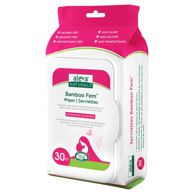 Aleva Naturals Maternal Care Bamboo Fem Wipes 30pcs