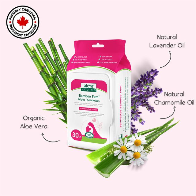Aleva Naturals Maternal Care Bamboo Fem Wipes 30pcs