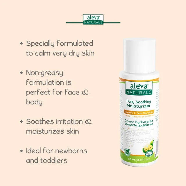 Aleva Naturals Daily Soothing Moisturizer Travel Size 60 ml