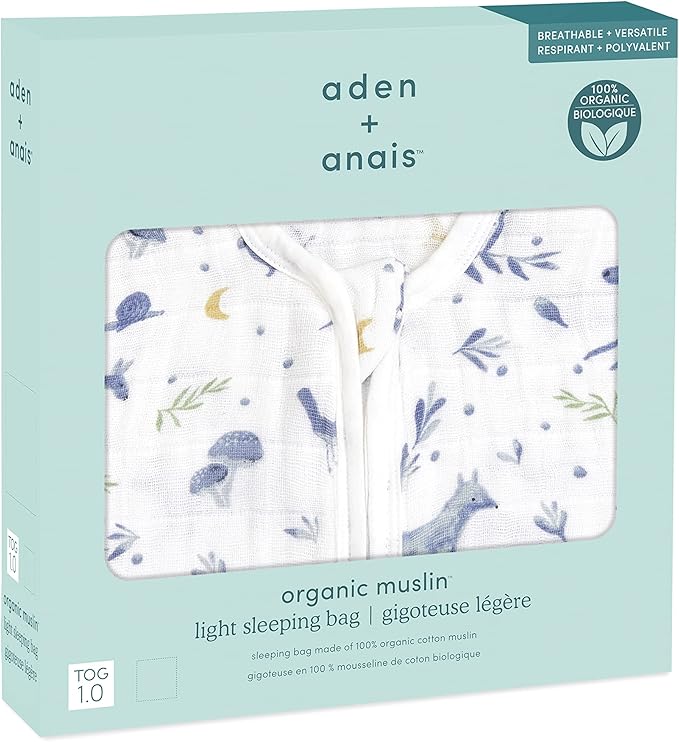 Aden + Anais Cotton 1.0 Tog Light Sleeping Bag Outdoors