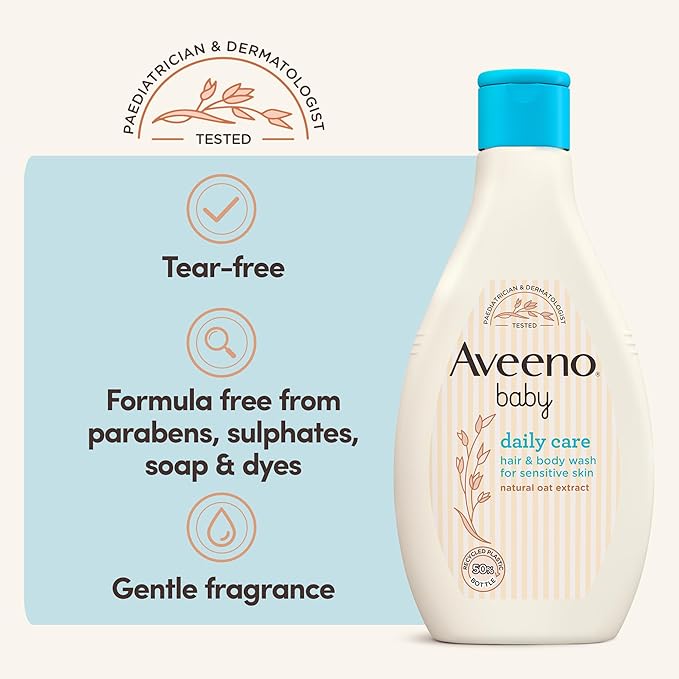 Aveeno Baby Daily Care Moisturising Hair And Body Wash 400ml