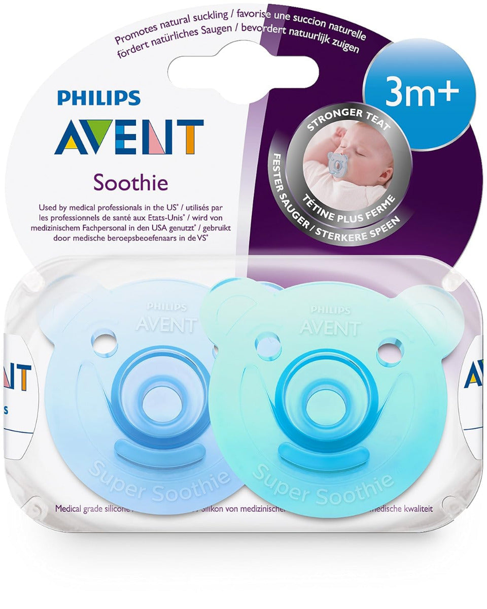 Philips Avent Soothie Sil 3m+ Boy 2pcs
