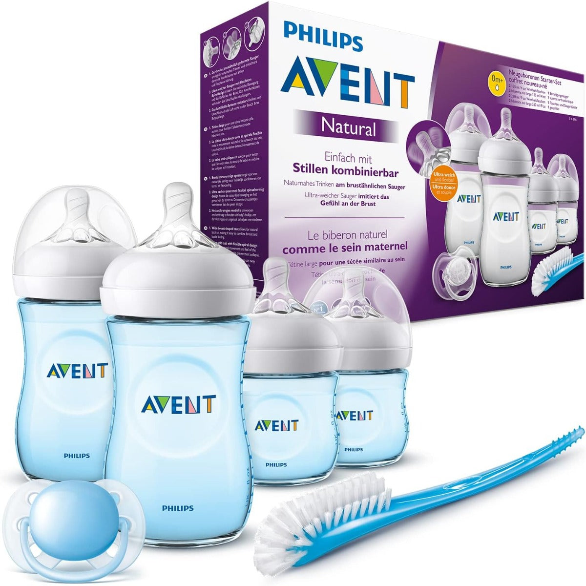 Avent Newborn Natural Feeding Starter Set Blue