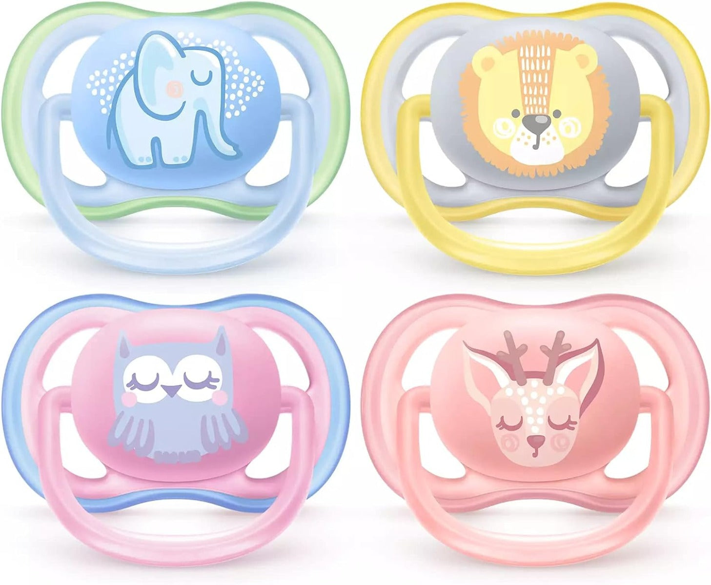 Avent Ultra Air Free Flow Design Pacifier Soother Decorated New Born to 6 months 2pcs Pack (Sold Separately Subject to Availability)