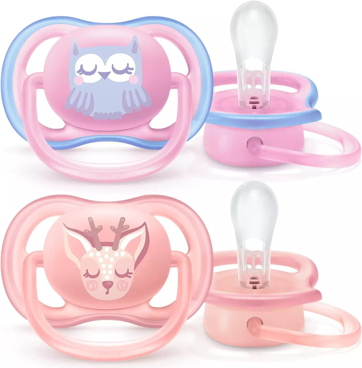 Avent Ultra Air Free Flow Design Pacifier Soother Decorated New Born to 6 months 2pcs Pack (Sold Separately Subject to Availability)