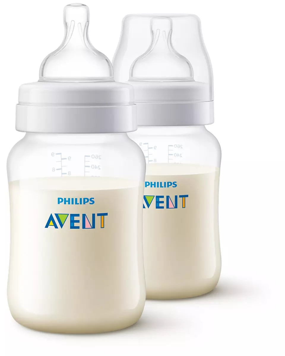 Avent Anti Colic Plastic Bottle 260ml 2pcs Pack
