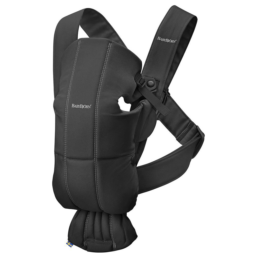 BABYBJORN  Baby Carrier Mini, Black, Cotton