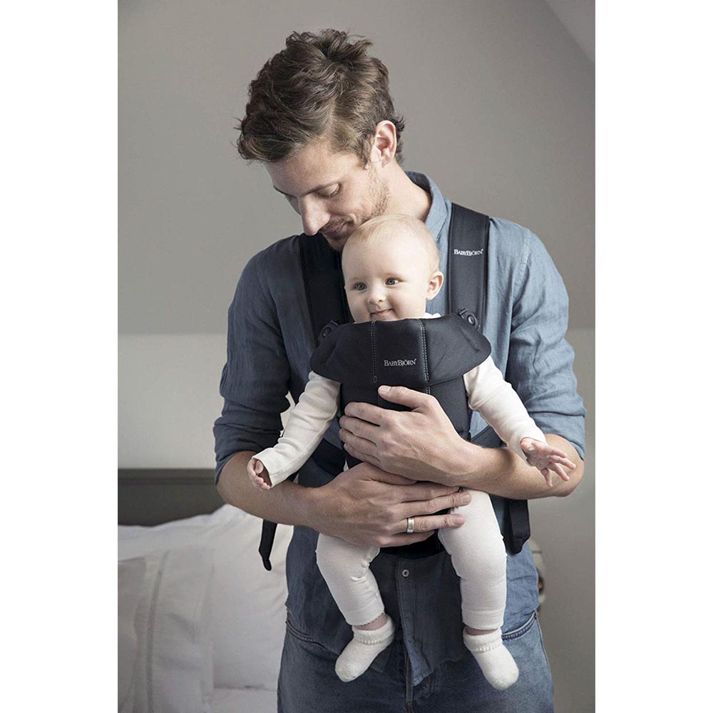 BABYBJORN  Baby Carrier Mini, Black, Cotton