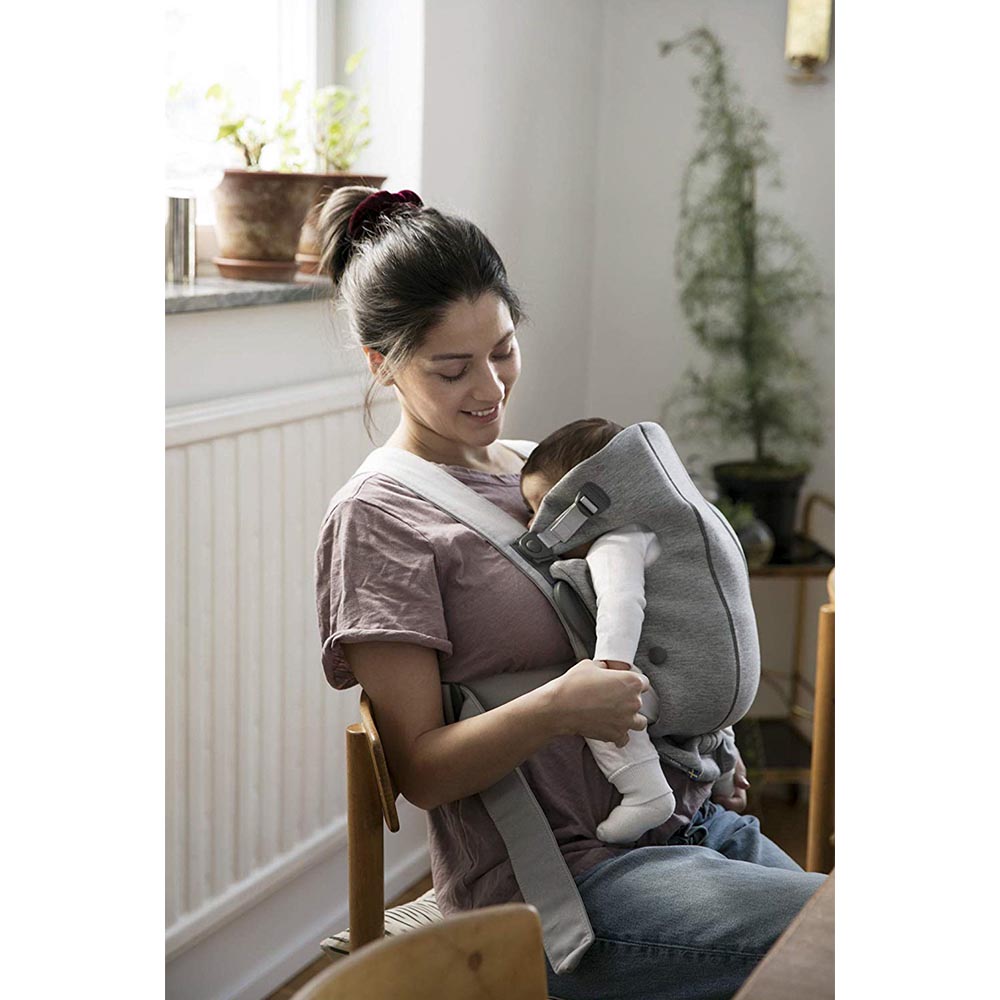 BABYBJORN  Baby Carrier Mini, Light grey, 3D Jersey