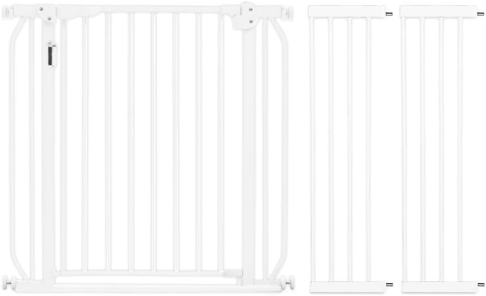 Baby Safe Metal Safety  LED Gate  20cm Extension - White