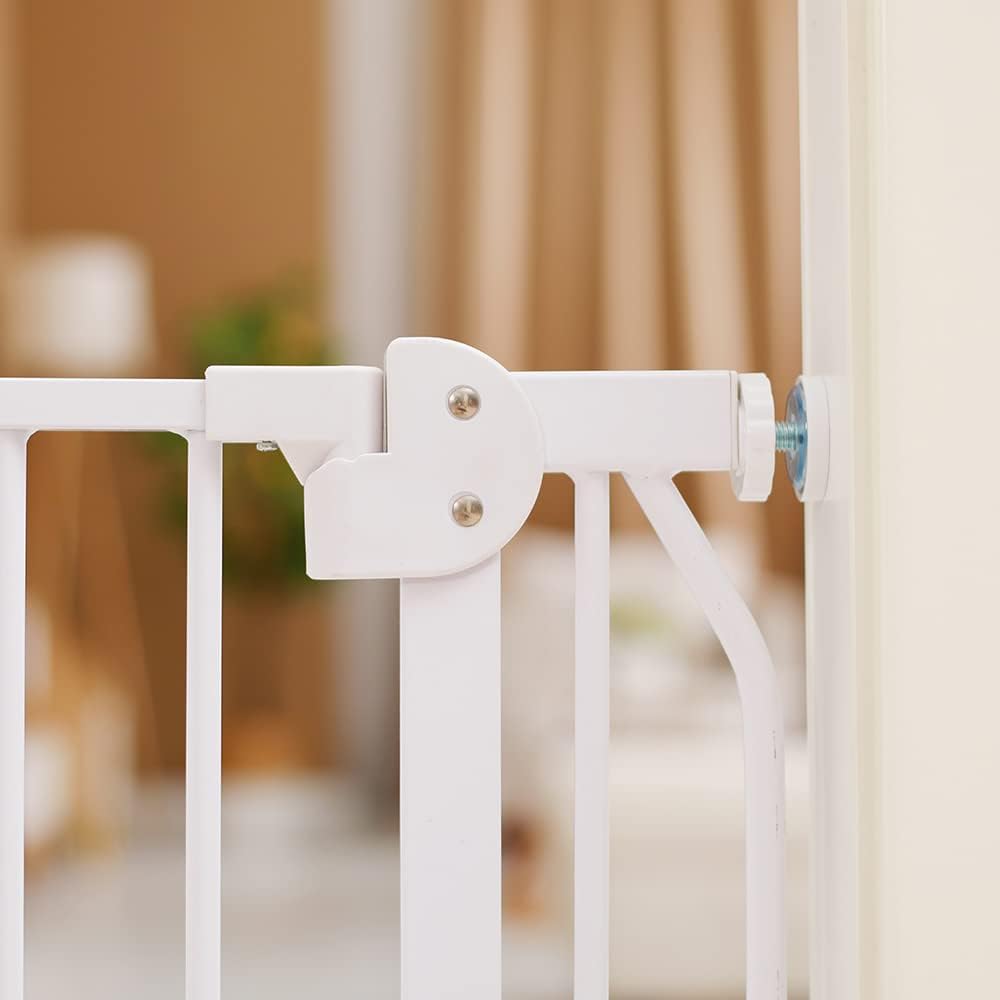 Baby Safe Metal Safety  LED Gate  20cm Extension - White