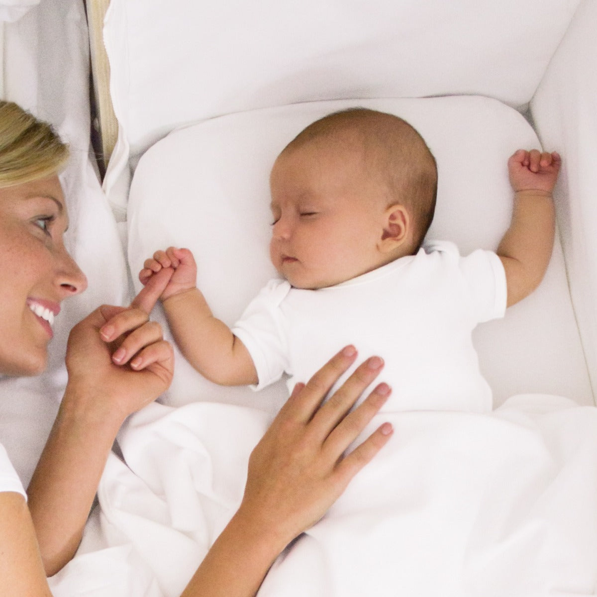 Snuz Bedding Set Crib White Pack Of 3