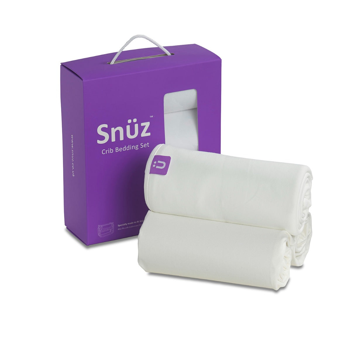 Snuz Bedding Set Crib White Pack Of 3