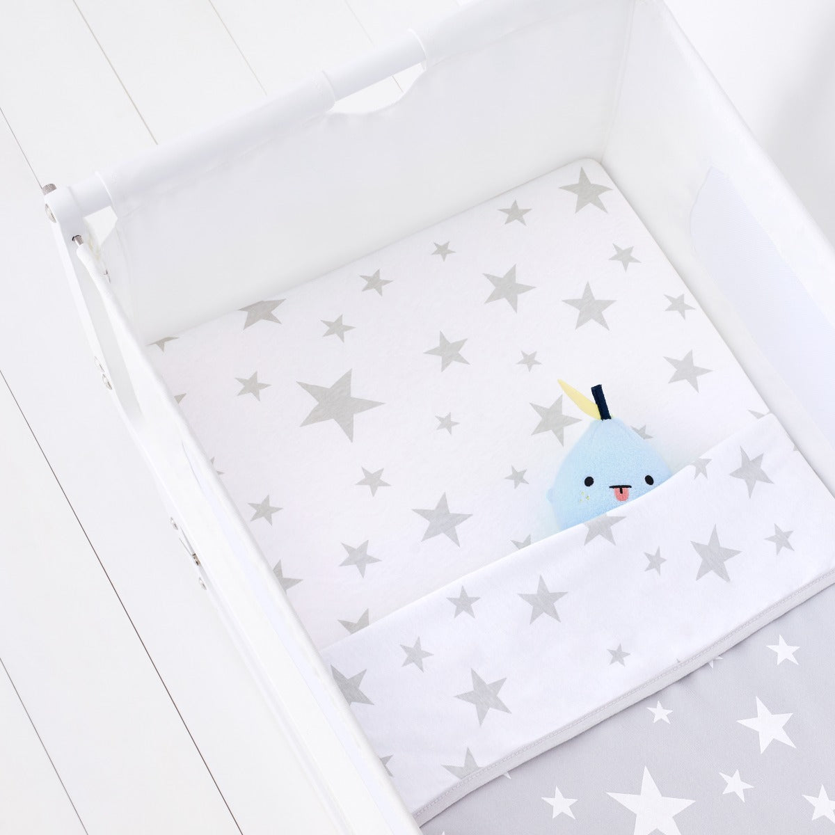 Snuz 2 Pack Crib Fitted Sheets Star
