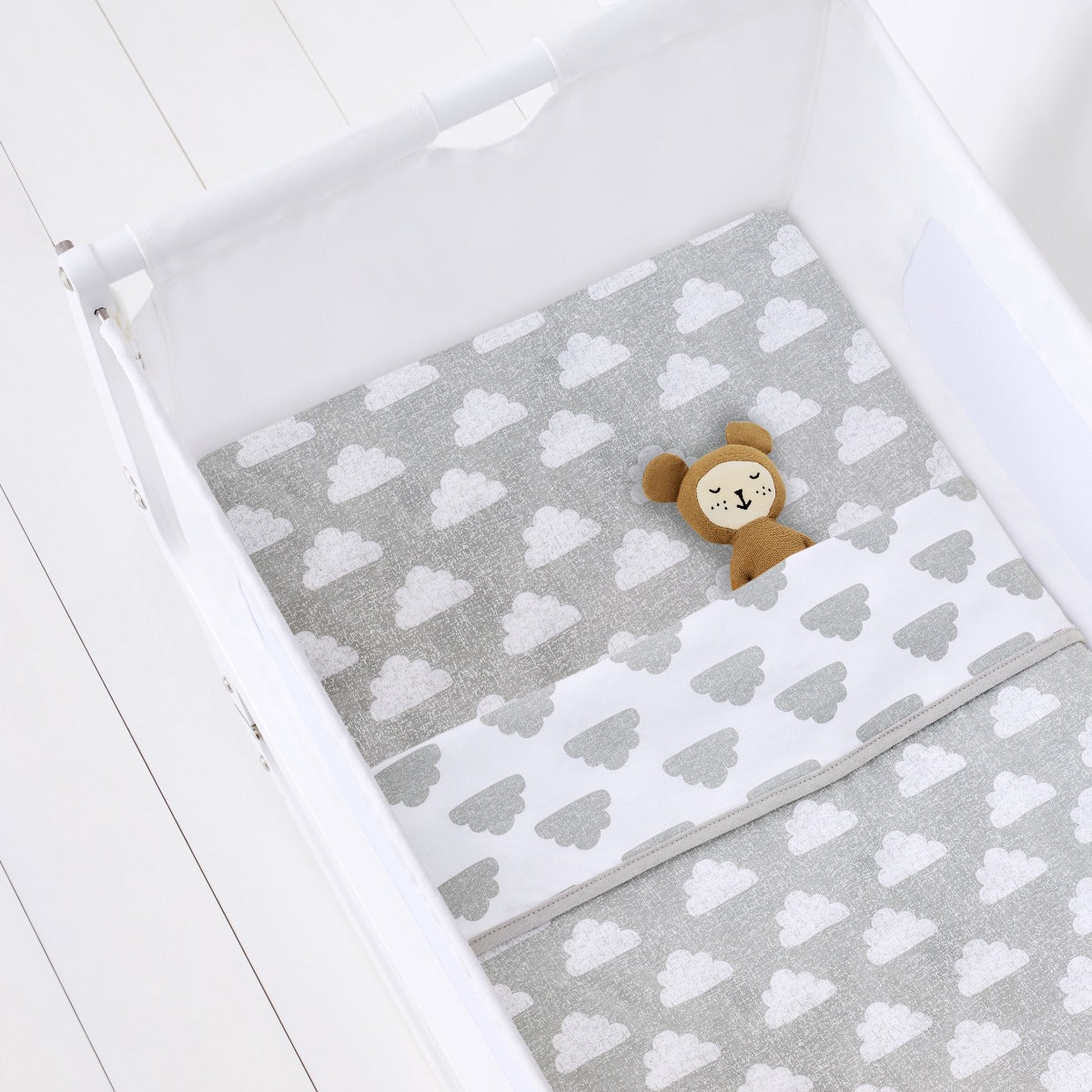 Snuz 2 Pack Crib Fitted Sheets Cloud Nine