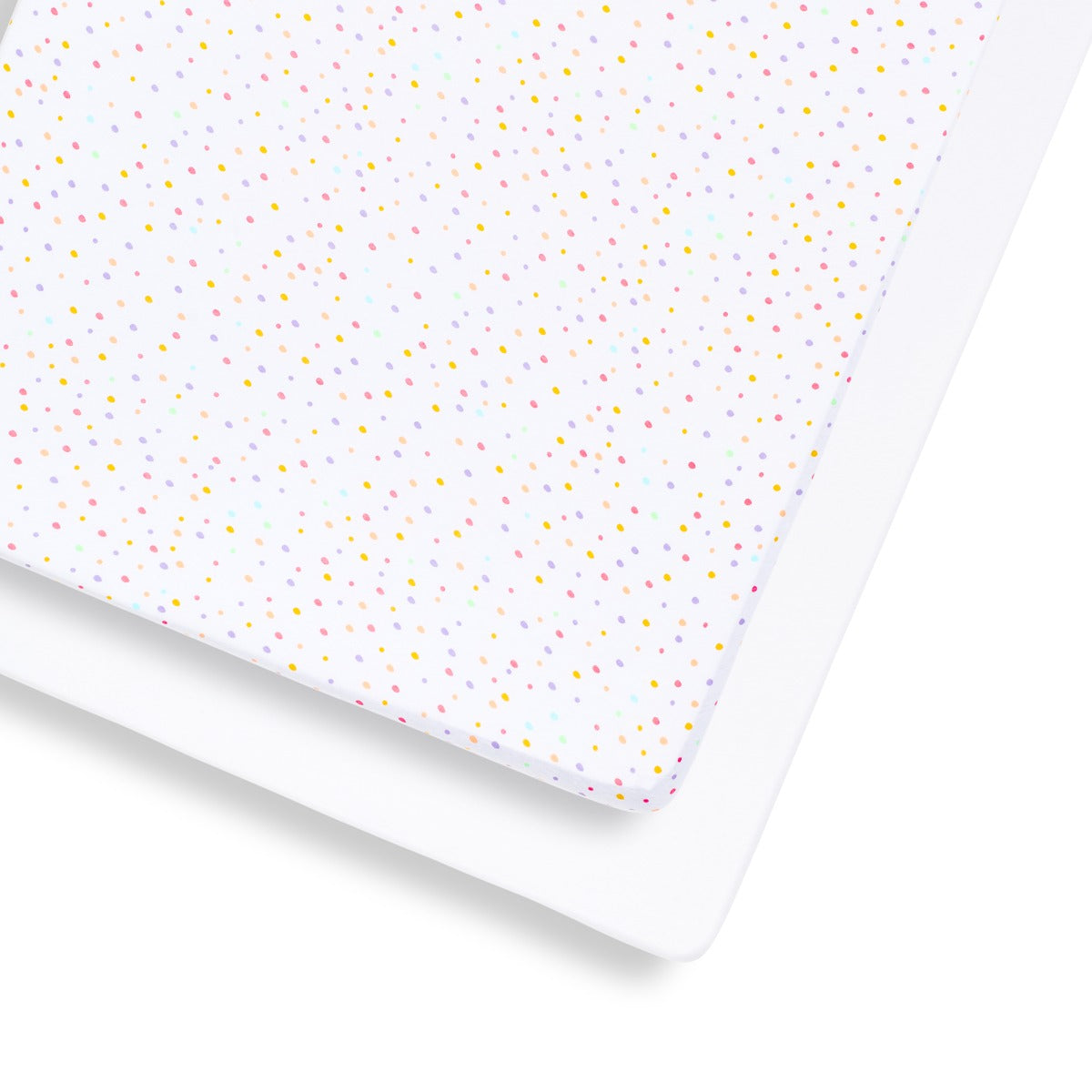 Snuz  Pod Cot & Cot Bed Fitted Sheet Pack Of 2 Colour Spots