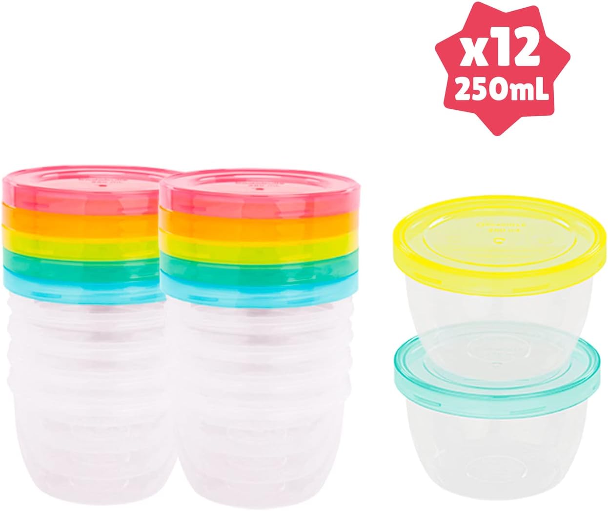 Badabulle Set of 12 Badabowls 250ml Food Storage
