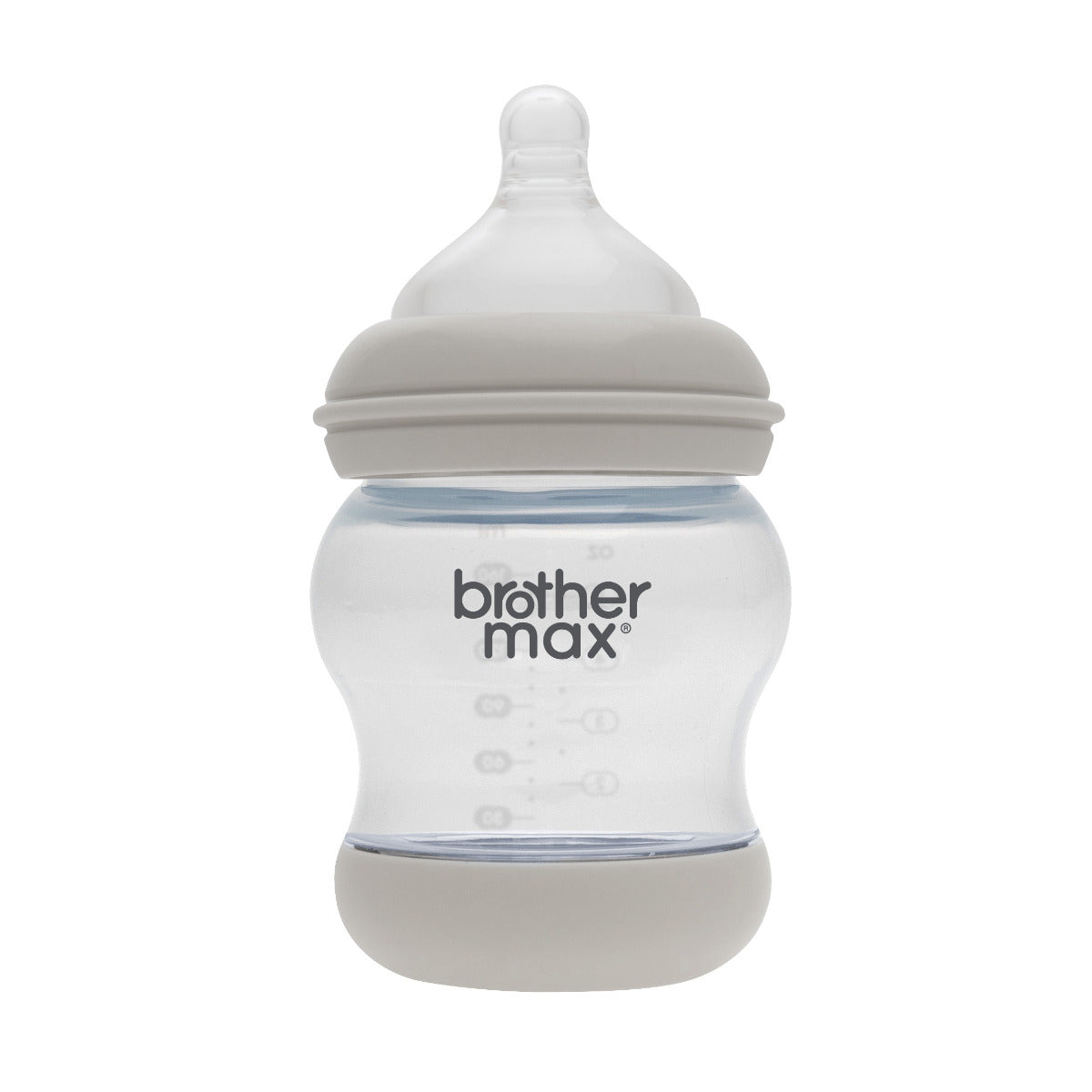 Brother Max Anti-colic Feeding Bottle 160ml/5oz S Teat Color Grey