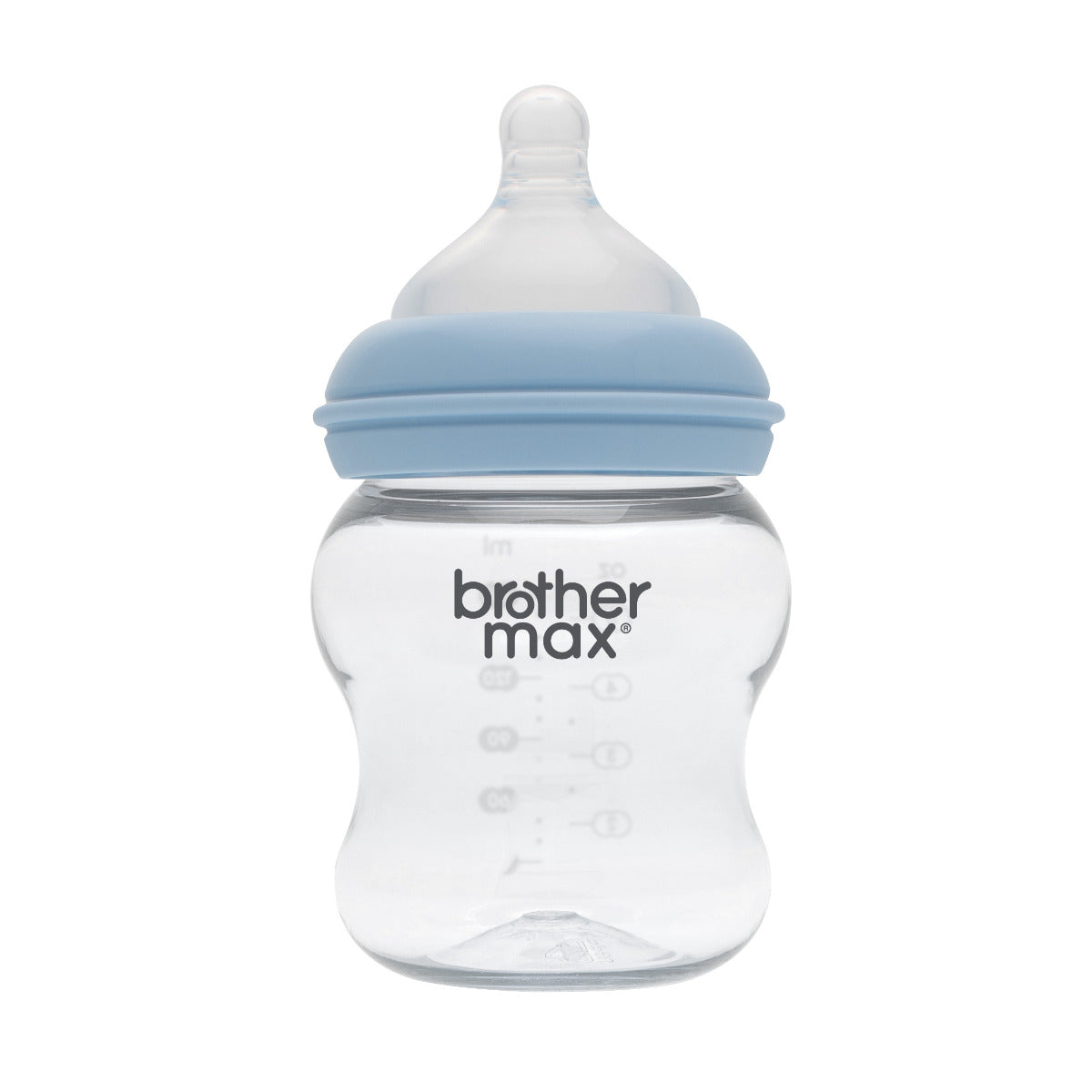 Brother Max Extra Wide Neck Feeding Bottle 160ml/5oz S Teat Color Blue